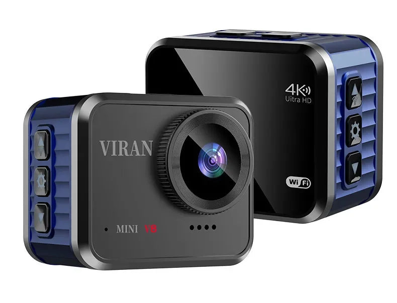 4K 60FPS Ultar HD Mini Action Camera Wifi Remote Control Screen Waterproof DV Sport Camcorder Drive Recorder Wireless Webcam V8