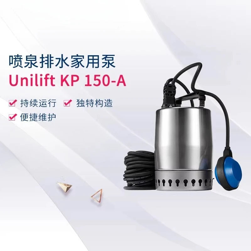 imported submersible sewage pump Unilift KP 150-A automatic float low water level stainless steel