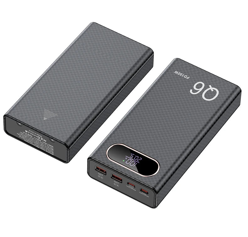 Best PD100W Fast Charging Power Bank DIY Kit 20V 5A 6x 21700 Battery Pack Portable Customizable No Soldering Easy to Assemble