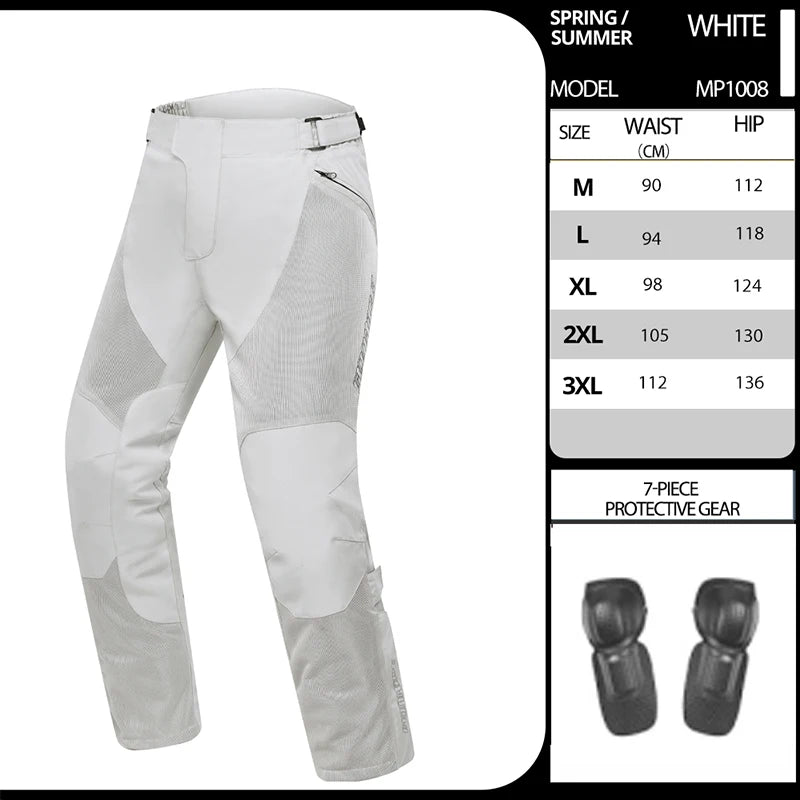 Men's Motorcycle Jacket Summer Clothing Anti-Collision Motorcycles Pants Motocross Off-road CE Protection Motocross Rider Coat