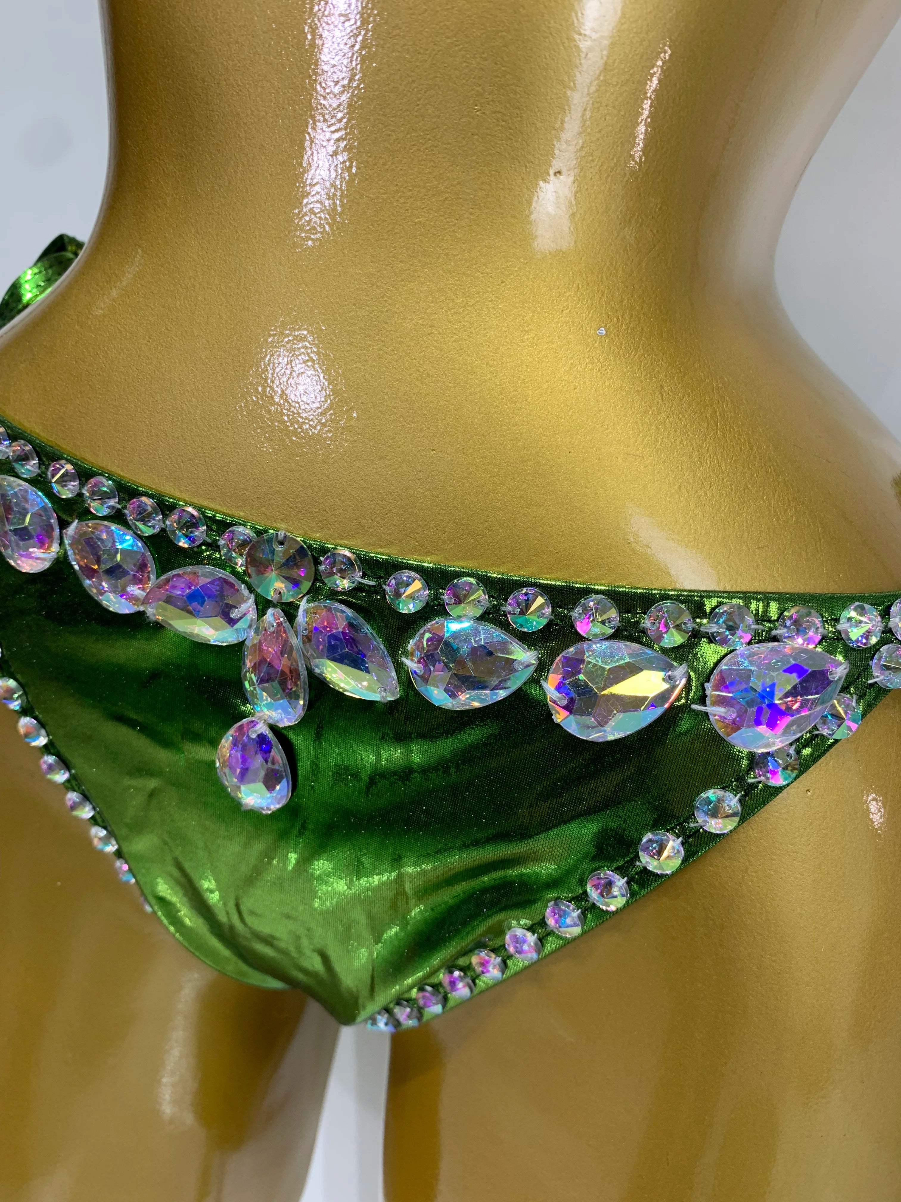 Newest Crystal Bikini Swimwear Fashion Bar Bikini Blingbling Swimwear Bikini Popular Bathingsuit Bikini Nightclub Stage Outfit