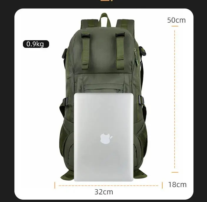 New Hiking Mountaineering Bag 50l Large Capacity Waterproof Ultra Light Outdoor Sports Backpack For Men