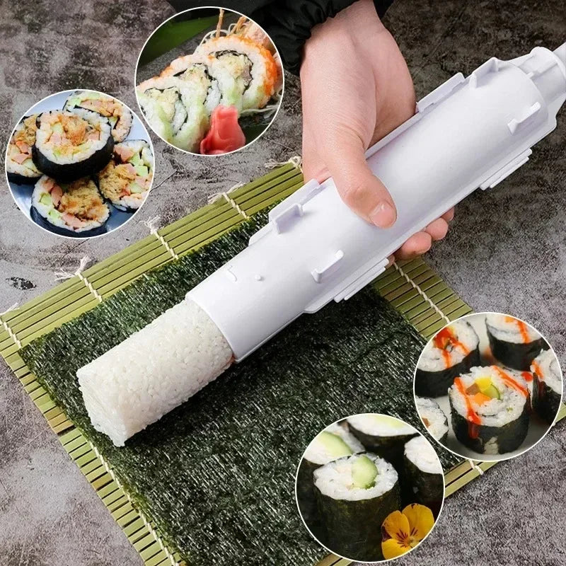 Quick Sushi Maker DIY Roller Rice Mold Meat Vegetable Rolling Mold Sushi Device Making Machine Bento Kitchen Gadgets