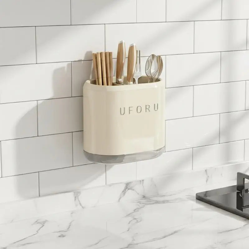 Kitchen Storage Box,Wall Space Utilization For Living Room. Wall-Mounted Chopstick Holder,Utensil Rack,Kitchenware Organizer,