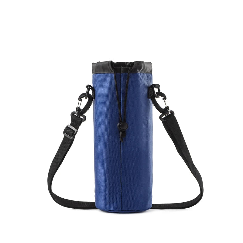 Portable Oxford Cloth Circular Insulated Bottle, Cooler Bags, Camping Accessories, Water Bottle Bag, 1.5L