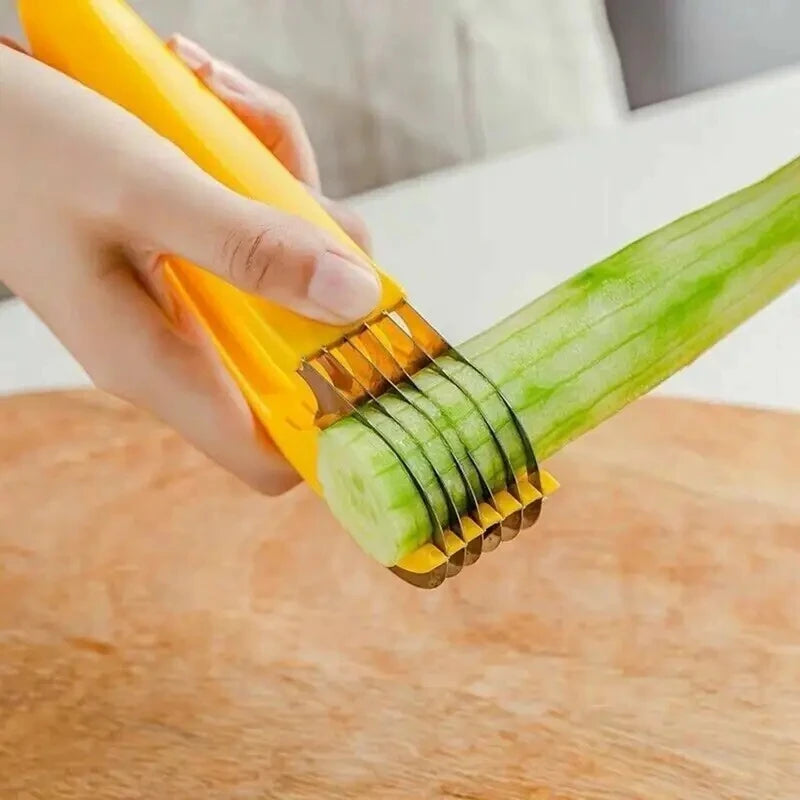 Multifunctional Vegetable Chopper Banana Cucumber Slicer Portable Manual Fruit & Vegetable Cutter Kitchen Gadgets For Home Use