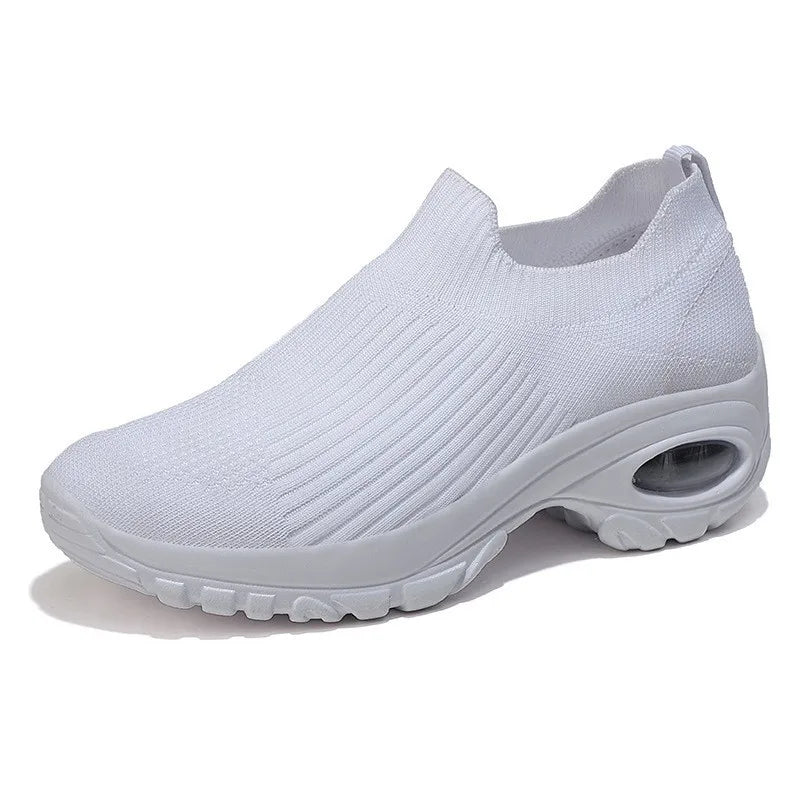 White Mesh Shoes Woman Summer Breathable Flat Sneakers Sports Tennis Shoes for Women Casual  Lightweight Running Shoes Ladies