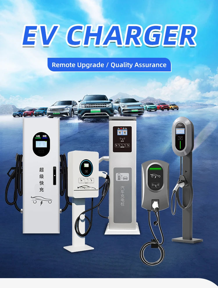 Fast Ev Charging Station CCS1 CCS2 CHAdeMO GBT 20KW 30KW 40KW Level 3 DC Electric Car Charger for Home Garage Use