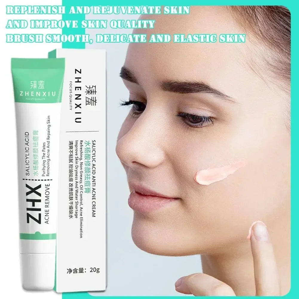 Salicylic Acid Shrink Pore Cream Elimination Large Pores Remove Blackehead Face Smooth Repairing Skin Care Product