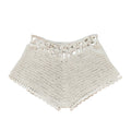 Women´s Beach Shorts Knit Crochet Cutout Bathing Suit Bottoms Drawstring Beach Board Shorts Summer Hot Shorts Streetwear
