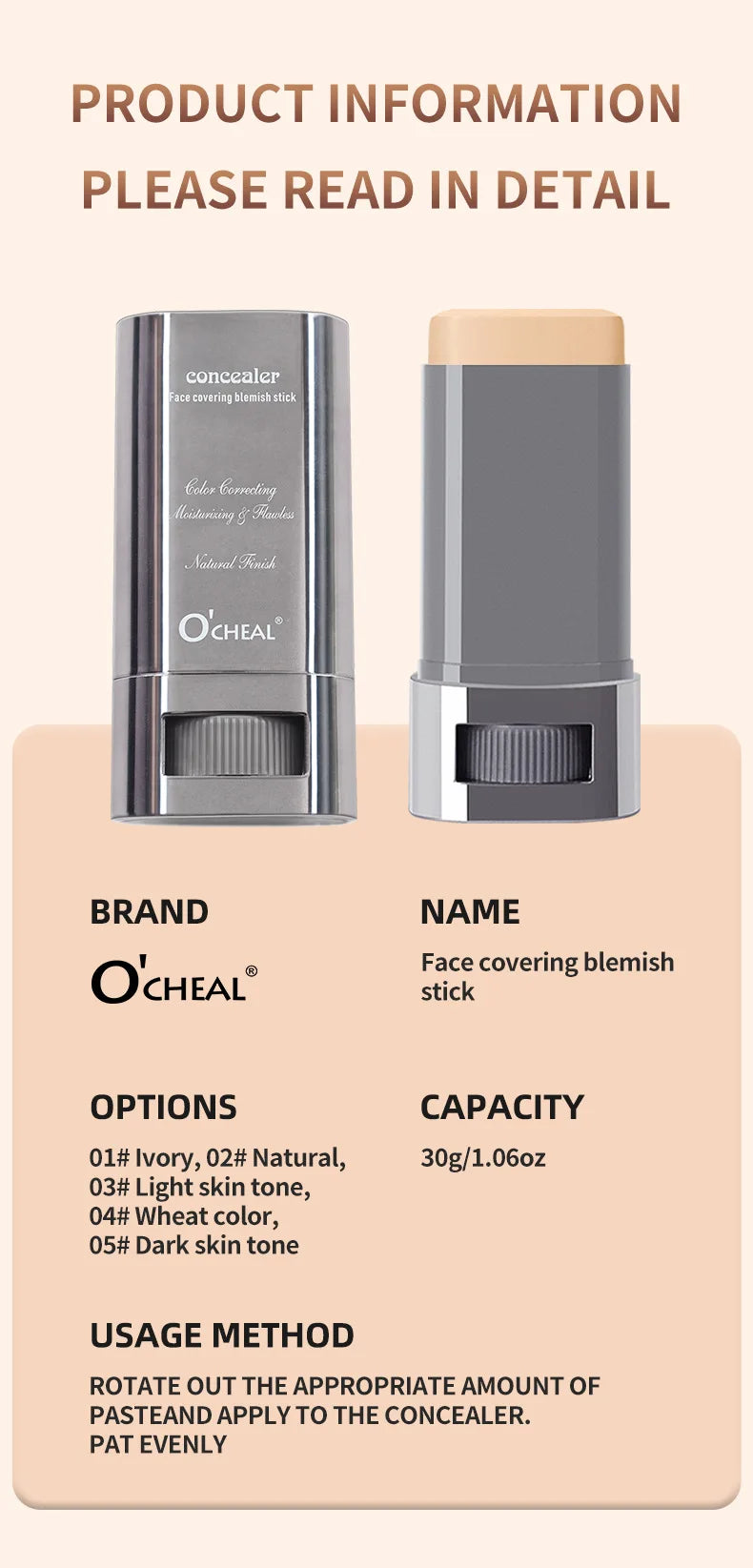 Face Foundation Contour Stick Long Lasting Waterproof Brighten Skin Concealer Pen Nose Contour Cream Contouring Beauty Makeup