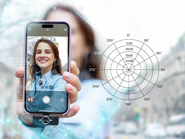 NearStream AWM25T Magnetic Wireless Lavalier Microphone, 1‑to‑2 Dual‑Mic, ENC Noise Cancelling, Low Latency 65Ft, 24H Battery Charging Case, Plug‑Play Lapel Mic for iPhone Android Laptop PC