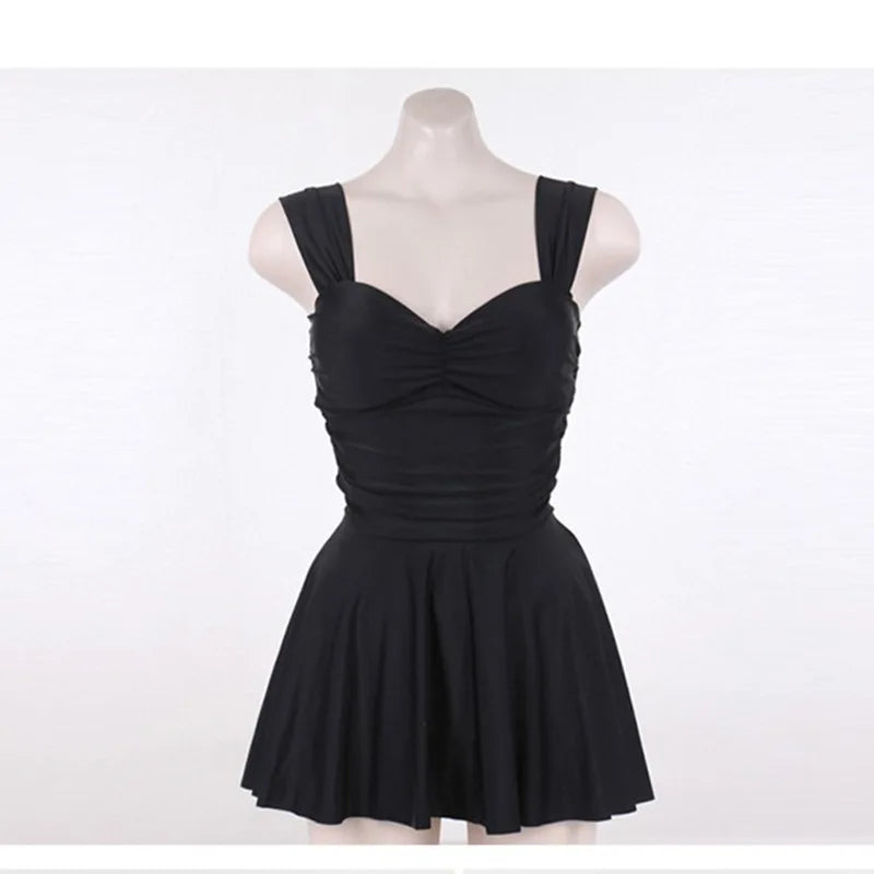 Bathing Suit Women Swimsuit Women's Conservative Split Swimsuit Skinny Belly Swimsuit Hot Spring Skirt Swimming Sexy Belt Chest