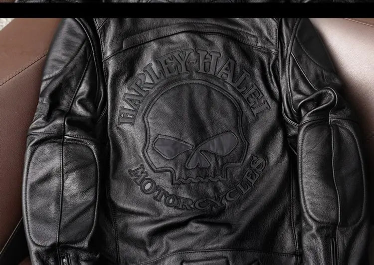 Genuine Leather Jacket Men 100% Cowhide Jacket Man Stand Collar Motorcycle Clothes Spring Autumn Winter 2024 New Leather Coat