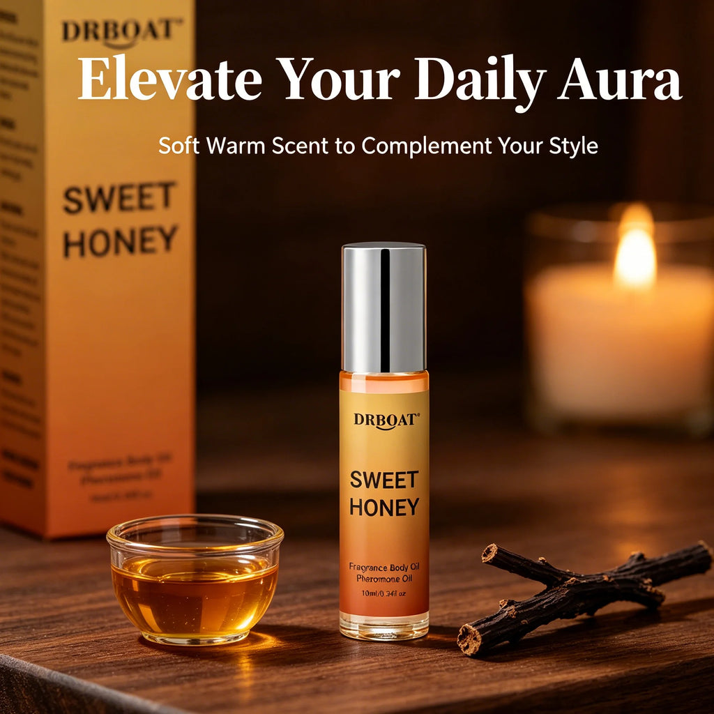 Honey & Date Pheromone Oil - Sweet OUD and Roll On Subtle Perfume Oil, Honey Oud & Date | Romantic Everyday Scent | Long-Lasting