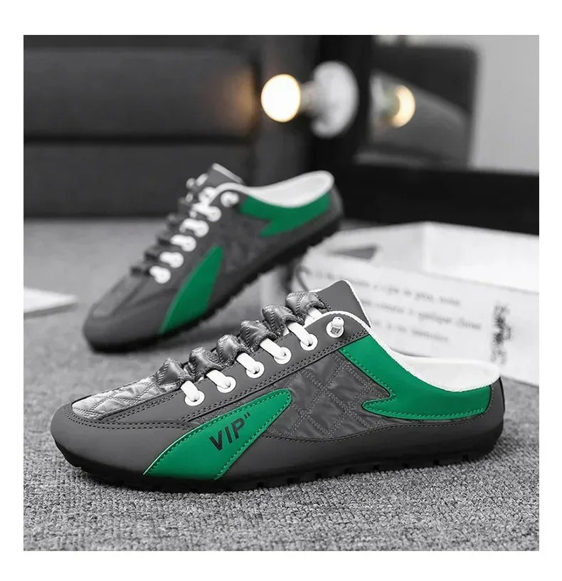 Summer Slippers for Men Trendy Men's Flat Bottom Casual Shoes Soft Sole Support Shoes Men's Sneakers