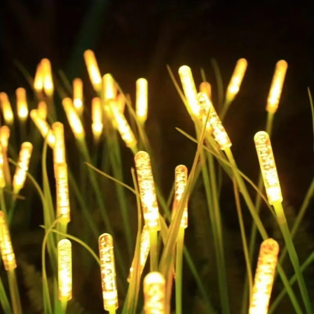Solar Bubble Reed Light 6/8/10 LED Waterproof Outdoor Garden Lawn Decorative Stake Lamp for Patio Yard Christmas Wedding Path