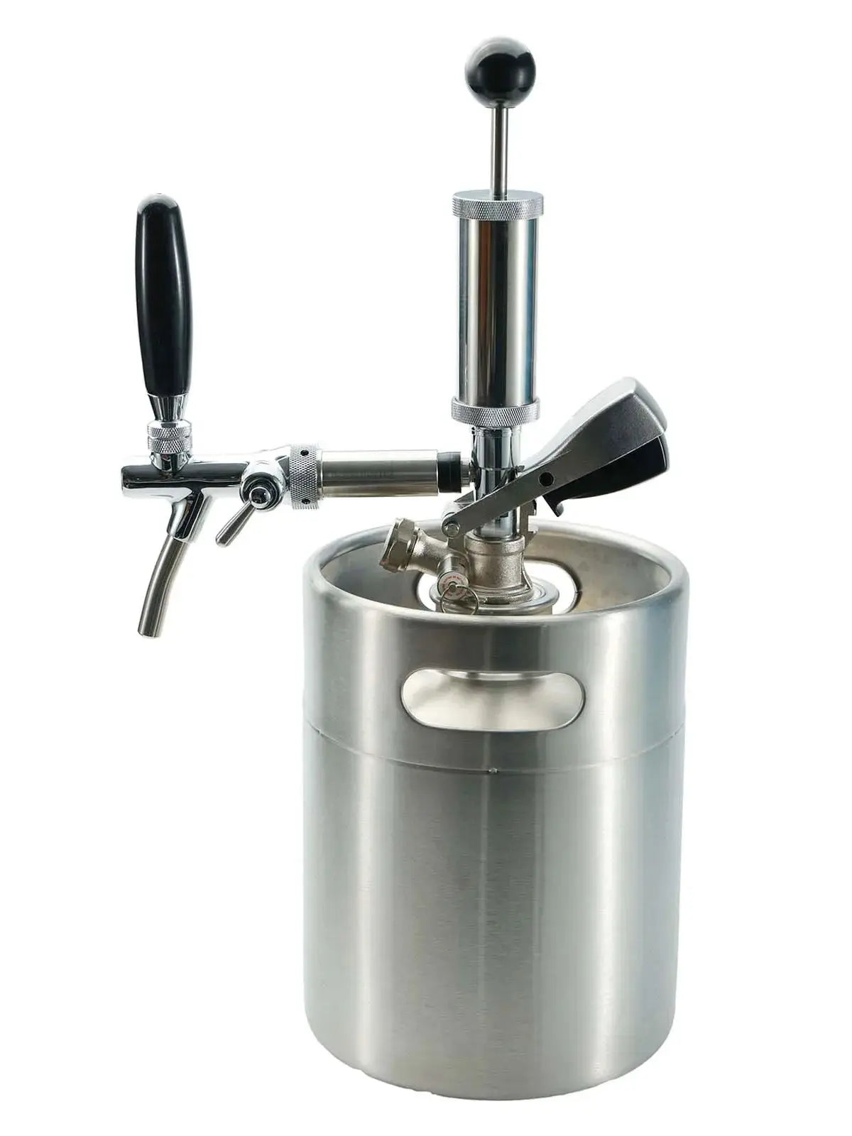 Mini Keg 5L/128OZ with Type S/D Spear Single Wall Portable Works Craft Beverage Kombucha Nitro Coffee Seltzer