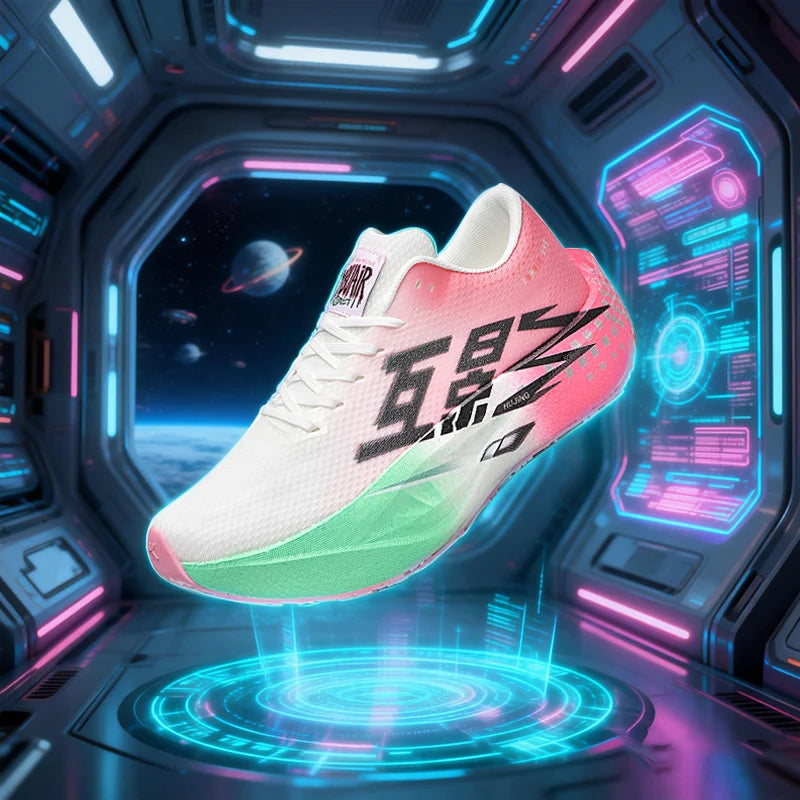 Running Shoe Men Sports Carbon Board Speciality Breathable Lightweight Women's Comfortable Athletic Nonskid Sneakers﻿ Marathon