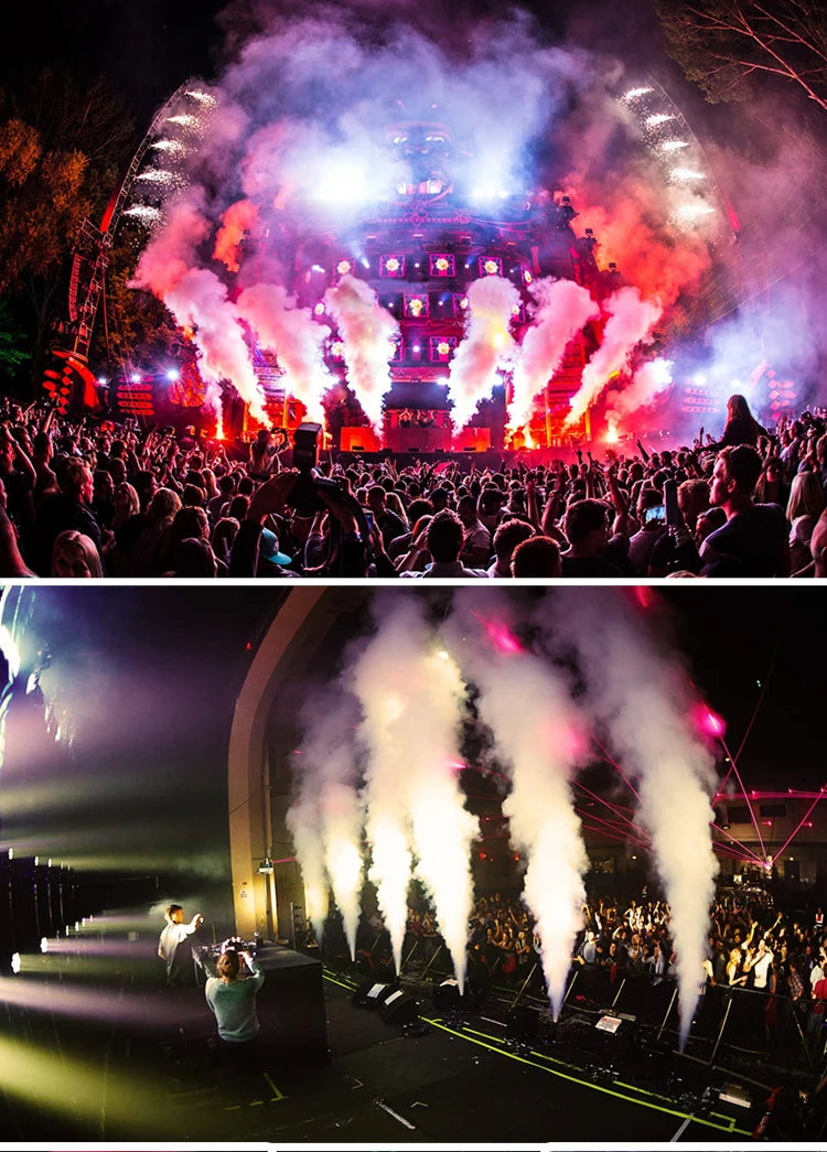 Air Column Stage Party Disco Co2 Jet Machine Spray Cryo Carbon Dioxide Gas Smoke Fog With DMX512 and Remote Control or DIP Code