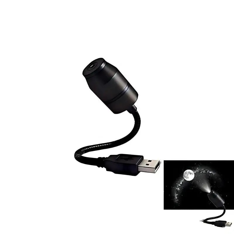 LED Car Ambient Light Wide Range Atmosphere Projection USB Charging Easy Installation for Sedans and SUVs