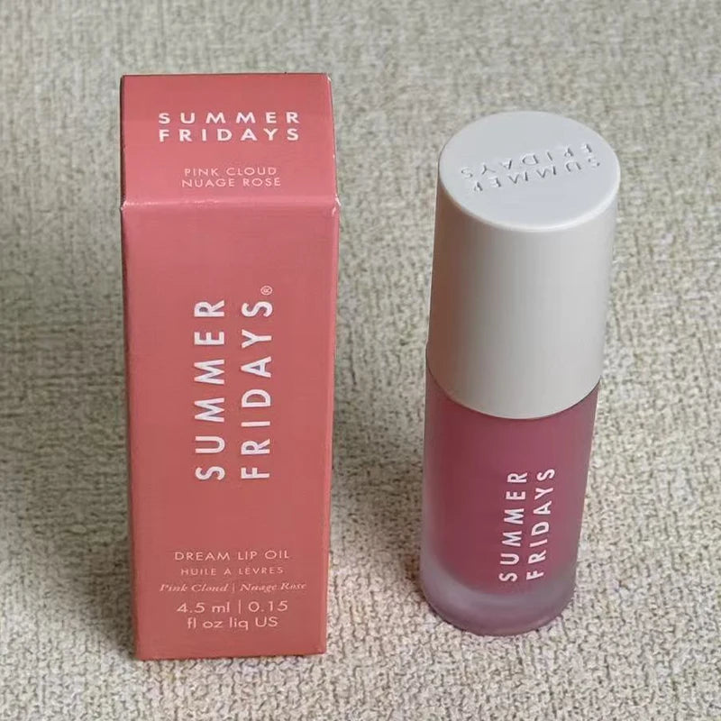 Summer Friday's Long-lasting Moisturize Lip Oil Glaze Pink Sugar Vanilla Beige Birthday Cake Strawberry Soft Serv Gloss Lip Balm
