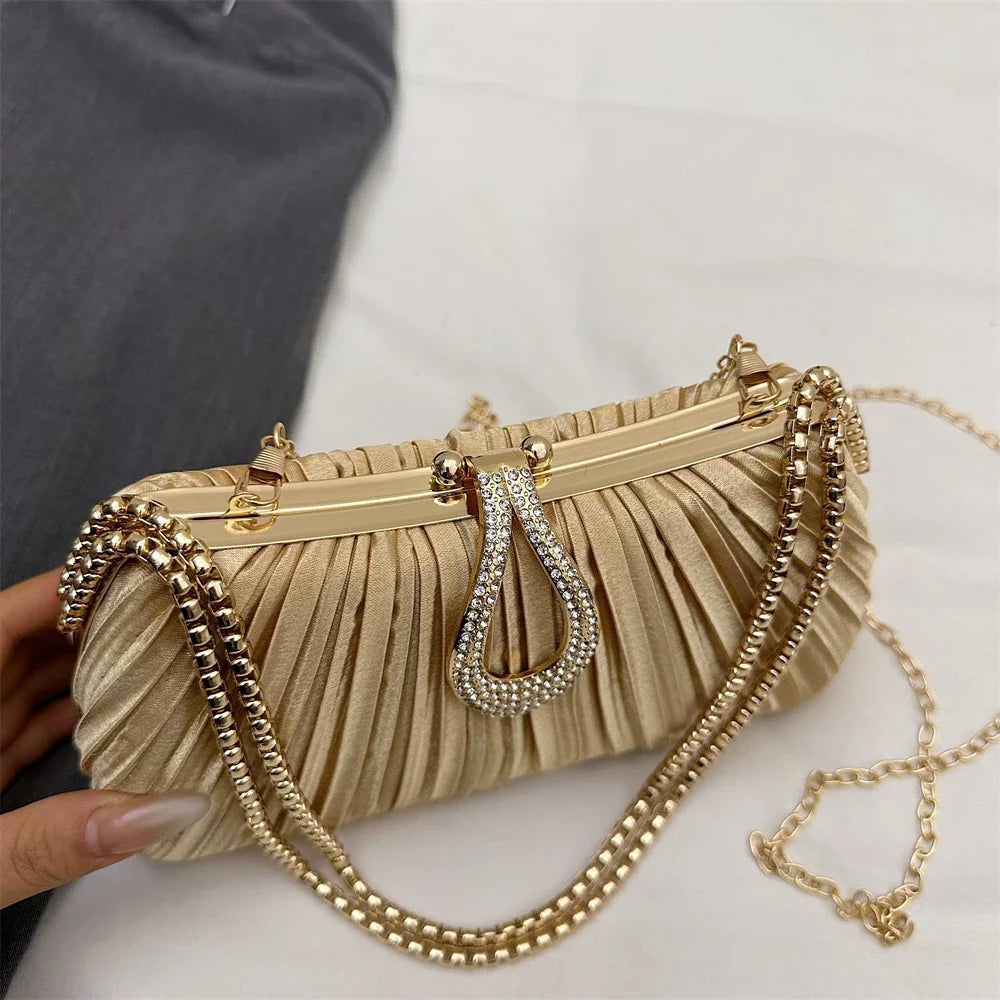 Luxury Sparking Rhinestone Evening Clutch Bags For Women Wedding Prom Dinner Party Gemstone Crossbody Bag 2024 Designer Handbags