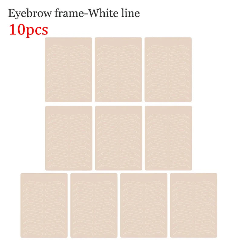 10/5pcs Silicone Tattoo Fake Skin Double-Sided for Permanent Makeup Training Microblading Eyebrow Practice Skin Makeup Tools