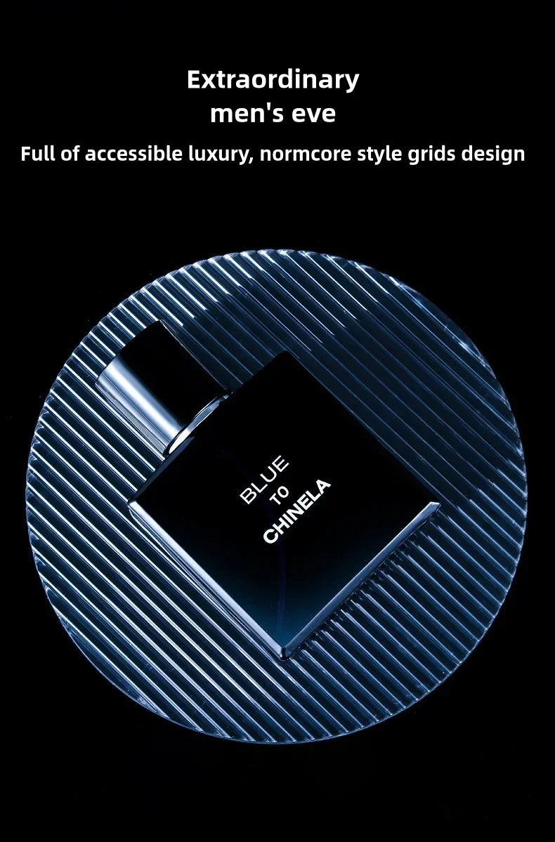Men's Fresh Cologne Intense Long-Lasting Fragrance 8 Hours Bleu Men's Cologne Long-lasting Fresh Scent Masculine Charm Natural