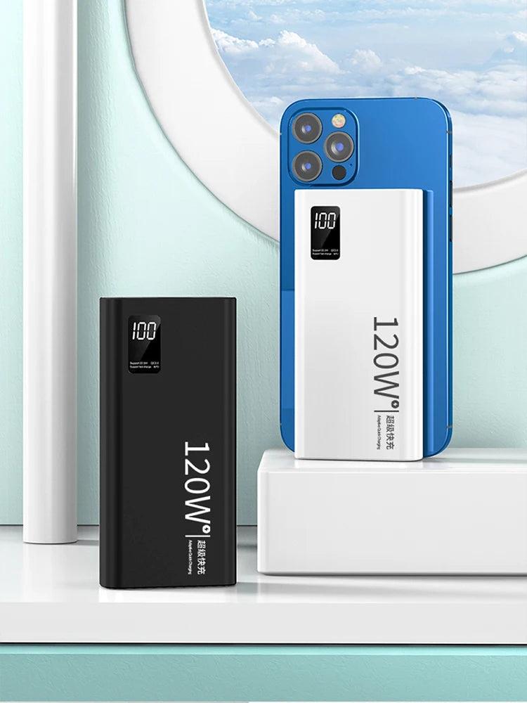 VIVO 50000mAh Power Bank Ultra-High Capacity 120W Super Fast Charging LED Digital Display Compatible for iPhone Huawei 2026 New