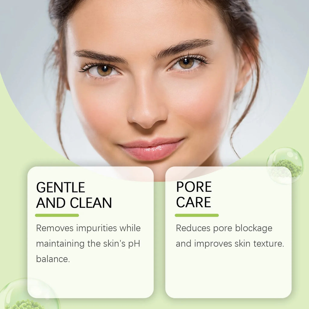 Mung Bean Hydrating Facial Cleanser Gentle Pore Cleansing Soft Non-Tightening Skincare Bridal Wedding Day Prep Essential