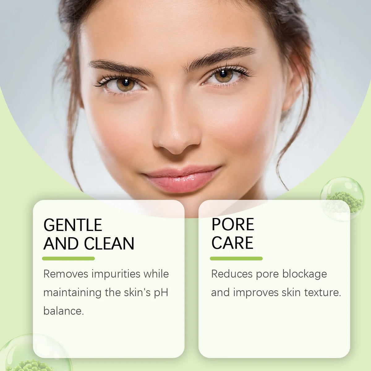 Mung Bean Hydrating Facial Cleanser Gentle Pore Cleansing Soft Non-Tightening Skincare Bridal Wedding Day Prep Essential