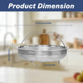 TastyWay Multi-function Stainless Steel Steaming Tray Drain Basket Durable Fruit Vegetable Drainage Basket Cooking Steaming