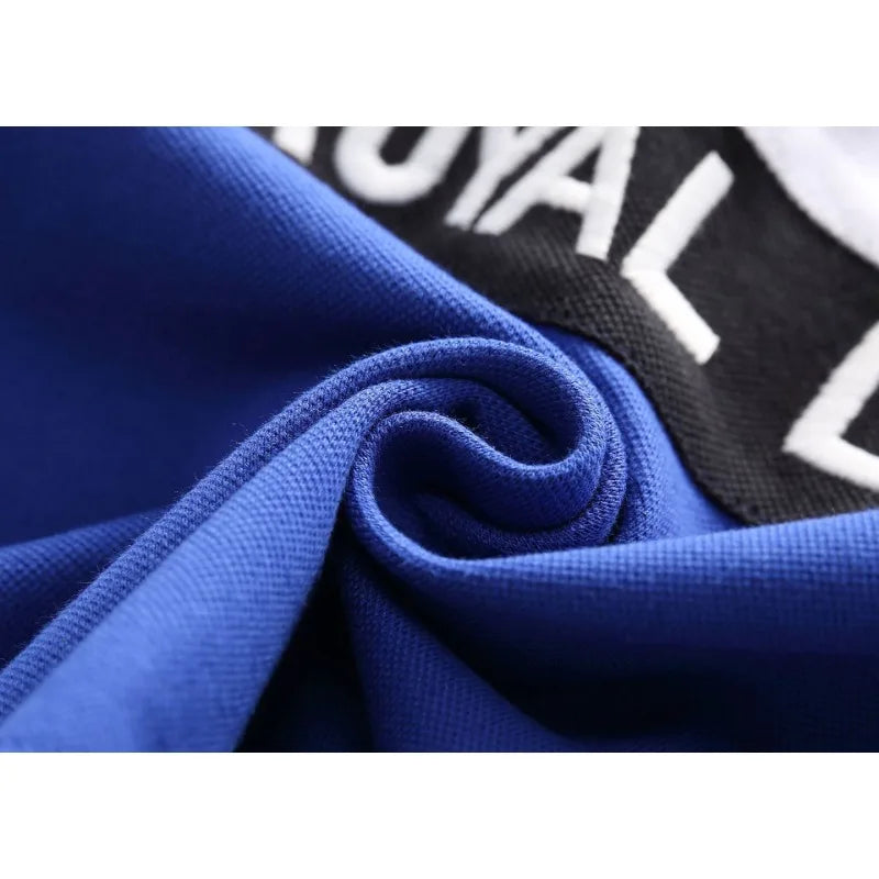Plus Size 7XL 100% Cotton Summer Men's Polo Shirts Luxury Short Sleeve Contrast Color Letter Embroidery Simple Casual Male Tees