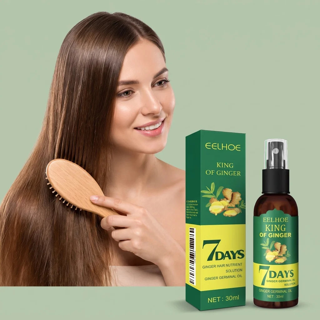 Ginger Germinal Hair Spray Nourish Scalp Strengthen Weak Hair Roots Improve Thin Brittle Hair Mild Daily Scalp Care Liquid 30ml