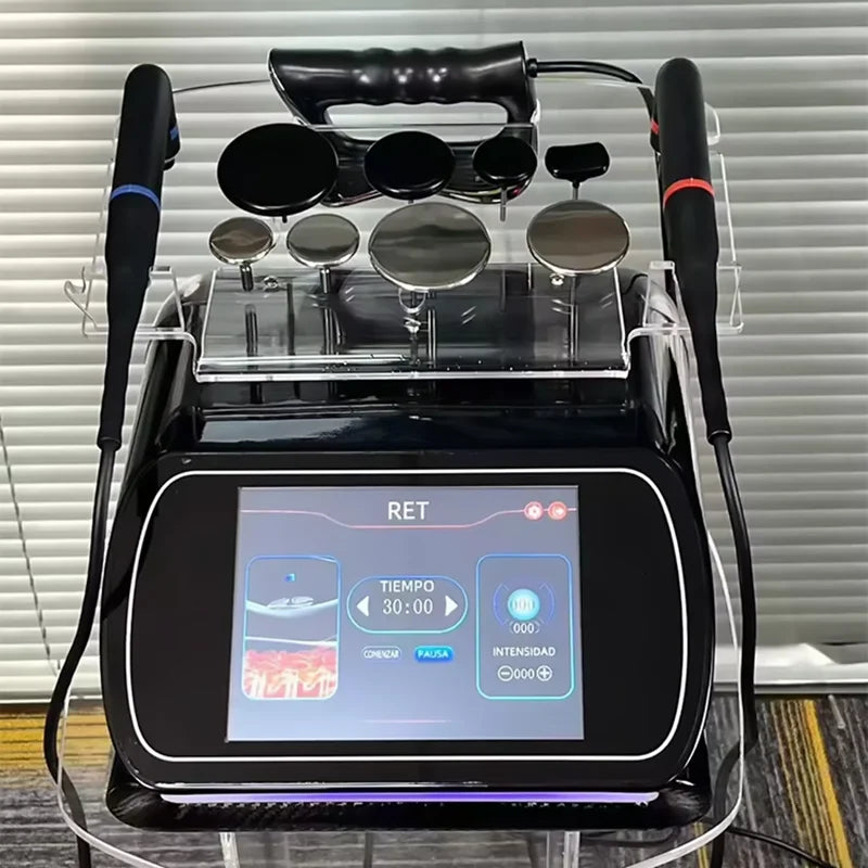 3 in 1 448kHz Capacitive Resistive Therapy Machine RET CET Diathermy Body Sliming Pain Relief 448KHz Tecar Therapy Machine
