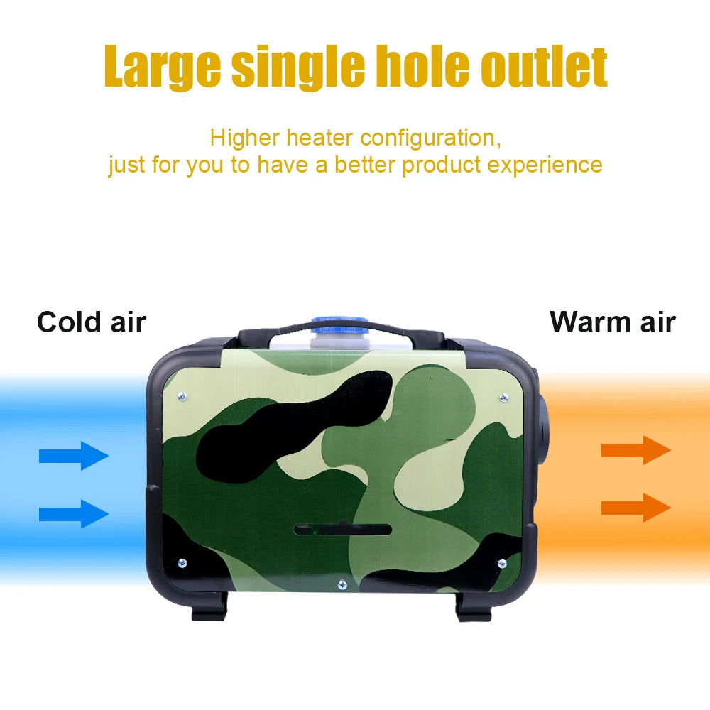 12V 24V 220V 3-in-1 Universal 5KW Car Heater Auxiliary Air Heating Low Noise Heater For Truck Bus RV Motorhome Trailer Boat