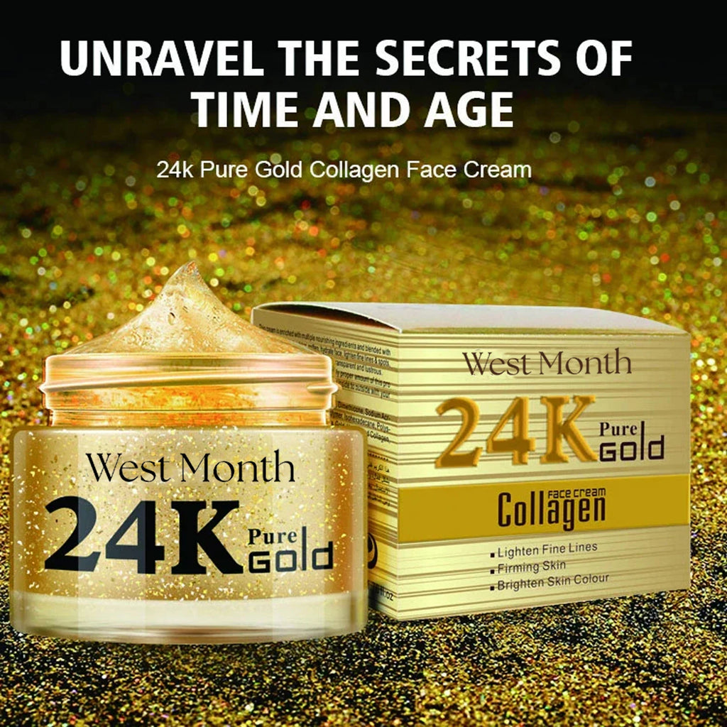 24k Collagen Cream - Reduces Fine Lines, Brightens Skin, Firms, and Anti-Wrinkle Cream