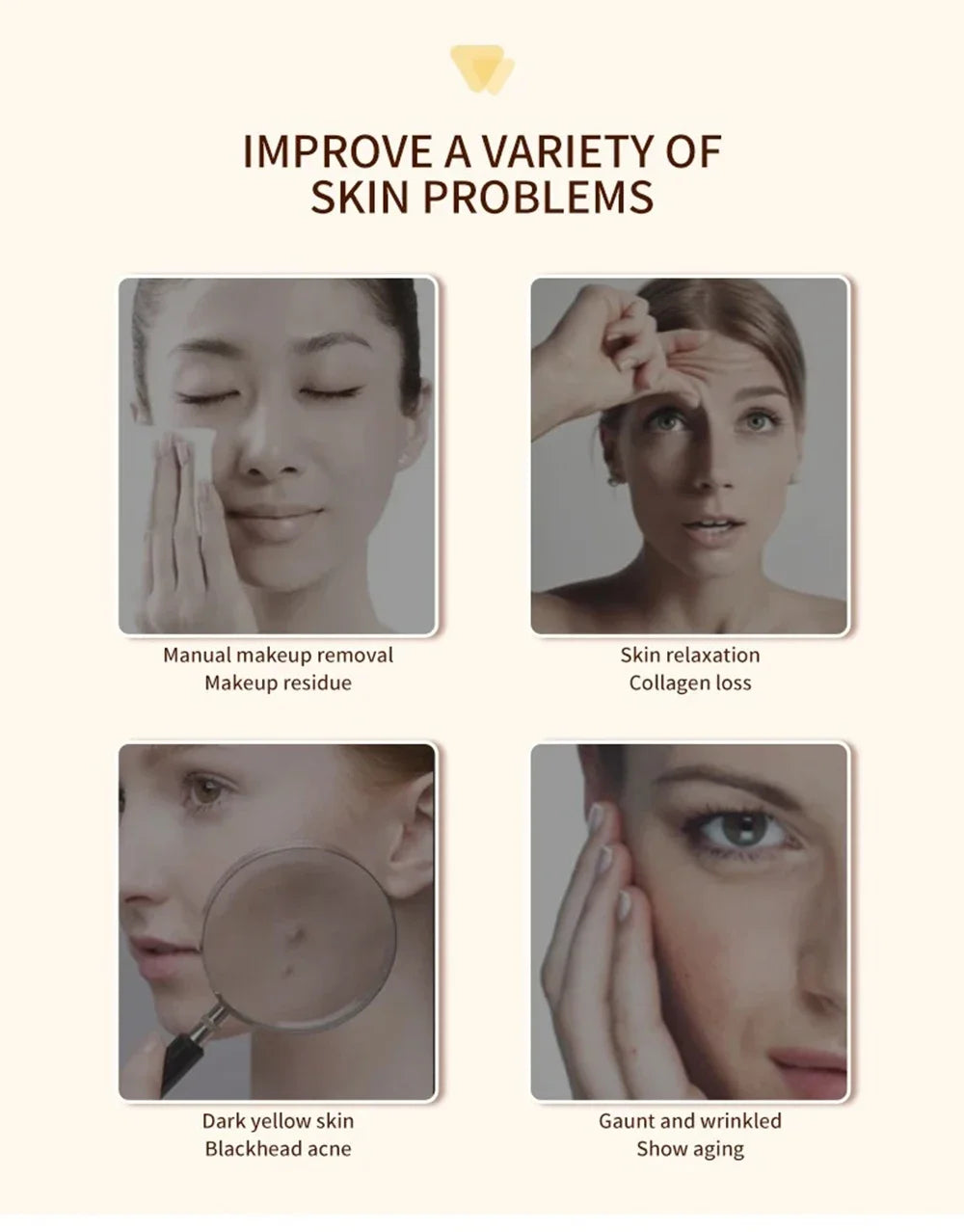 Home Beauty Instrument High Frequency Lifting Machine RF Face Massager Skin Care Tool for HIUFU Facial Lifting and Eye Tightenin