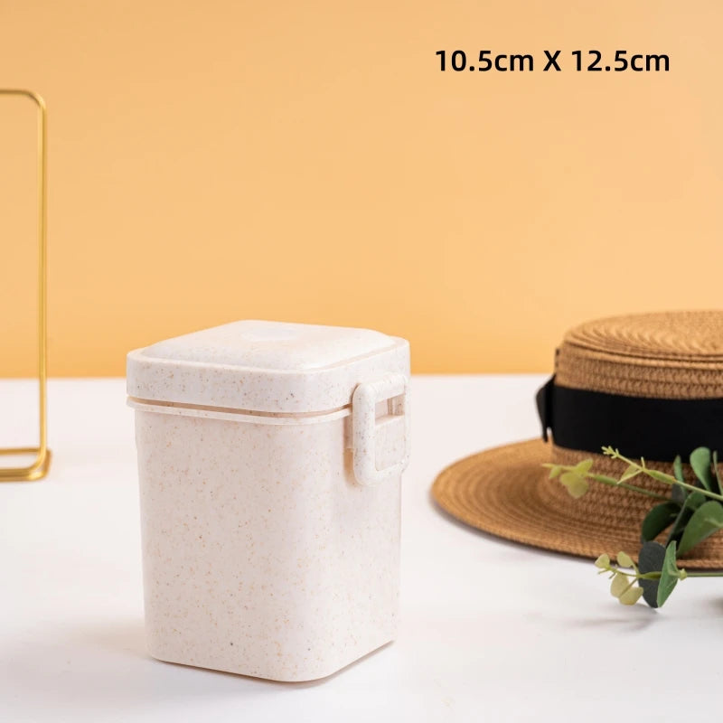 Kitchen 900ml Microwave Lunch Box Wheat Straw Dinnerware Food Storage Container Children Kids School Office Portable Bento Box