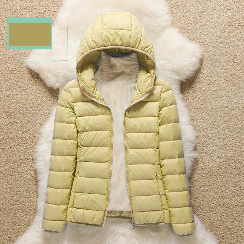 Spring Autumn Women Jackets 2024 Winter Female White duck down Jacket Fashion Ultralight Women Parka Packable Casual Puffer Coat