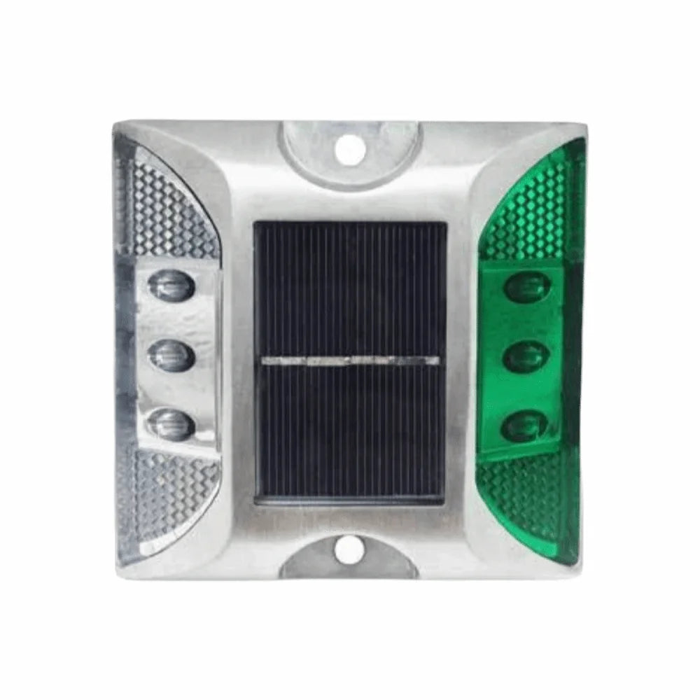 Solar Powered Solar Road Stud Light Outdoor Lighting Durable LED Ground Light Flashing Double Side Traffic Marker Light
