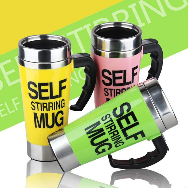 450ML Automatic Stirring Electric Mixing Cup Coffee Milk Self Stirring Mug Stainless Steel Thermal Smart Double Insulated Cup