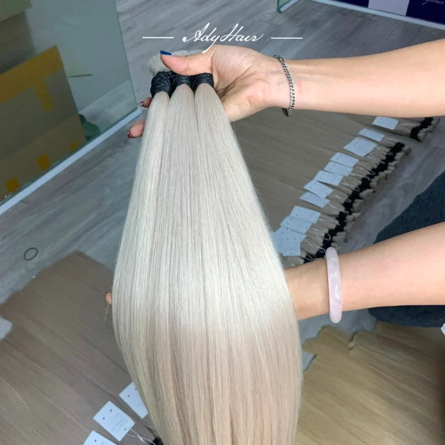 2025 Double Drawn Wholesale Premium 100% Virgin Human Bulk Hair With Fast Shipping Vietnamese Customized Factory Supplier Wig