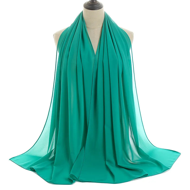 Ramadan Islamic Instant Bubble Chiffon Shawl Scarf Lady Head Wrap Women Hijabs Scarves Bufandas Muslim Veil Hijab Snood 180*70cm