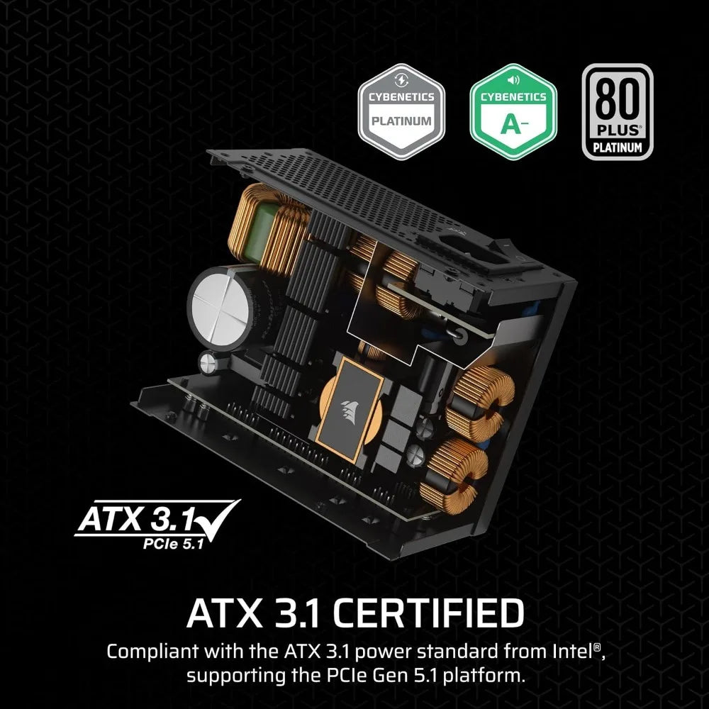 Fully Modular SFX Power Supply 750W 80 Plus Platinum Low Noise ATX 3.1 PCIe 5.1 Ready Small Form Factor with SFX to ATX