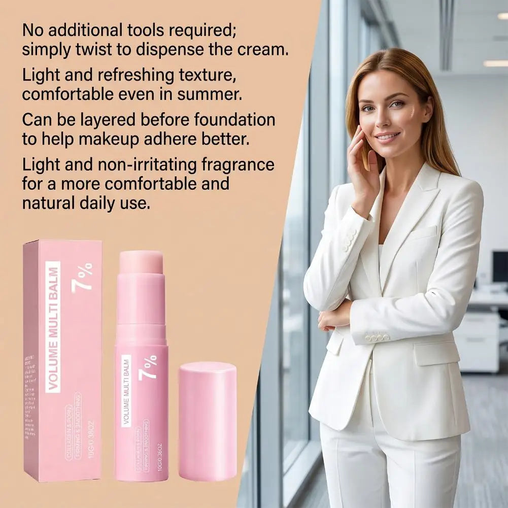 PDRN Pink Collagen Volume Multi Balm 5% 7% Volufiline Facial Eye Neck Plumping Moisturizing Stick Non-greasy Hydrating Skin Care