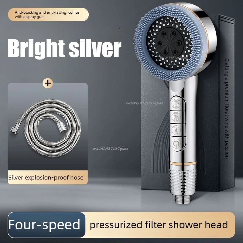 Shower Head Showers for Bathroom Fixtures and Accessories Four Modes Adjustment Shower Faucet Shower Phone Bathroom Accessories
