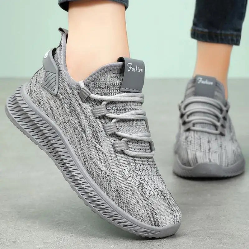 Yellow Sneakers For Women Shoes Slip On Flying Breathable Mesh Sneakers Woman Spring New Lightweight Tennis Ladies Casual Shoes