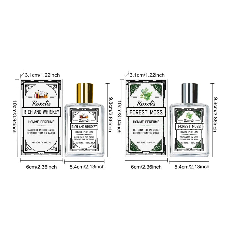 Charismatic Men's Perfume Charming Whiskey Light Fresh Elegant Long-lasting Fragrance Non-irritating Body Spray Eau De Cologne